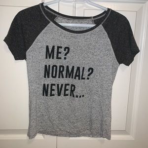 black and grey graphic t-shirt